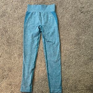 Size small Gymshark Atlas Blue Marl flex high waisted leggings.